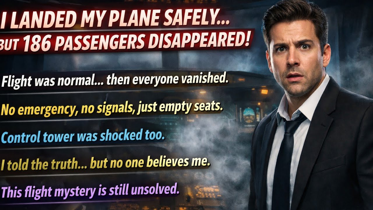 I Landed My Plane Safely. All 186 Passengers Vanished Mid-Flight. No One Believes Me