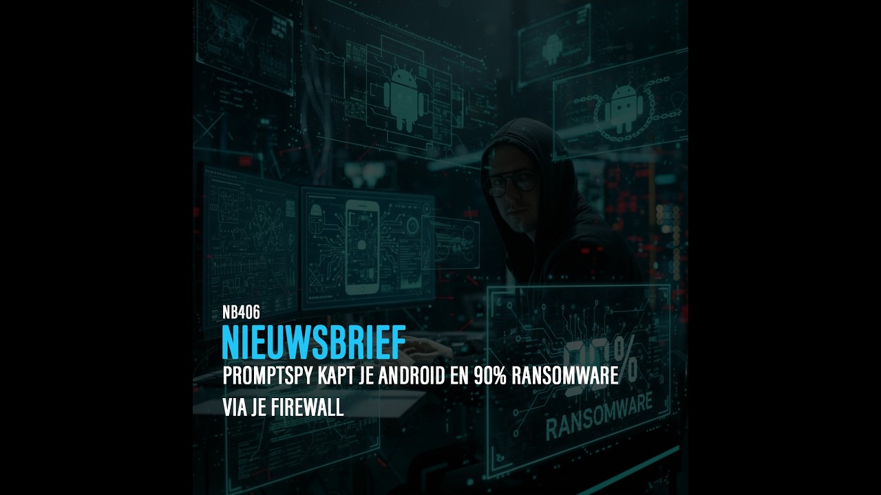 DE DISCUSSIE: NB406: PROMPTSPY KAPT JE ANDROID EN 90% RANSOMWARE VIA JE FIREWALL