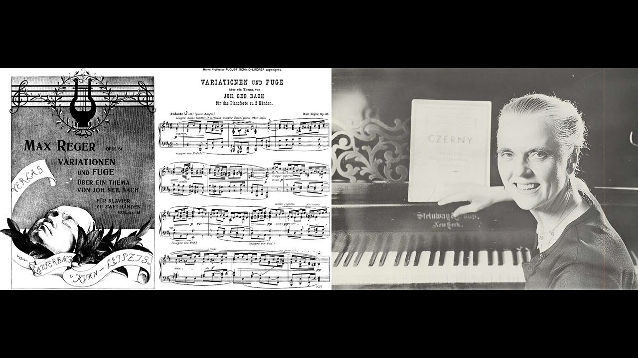 Reger: Variationen u. Fuge über ein Thema v. Joh.Seb.Bach op.81 |Vivien Harvey Slater,Klav.|~1952|„S