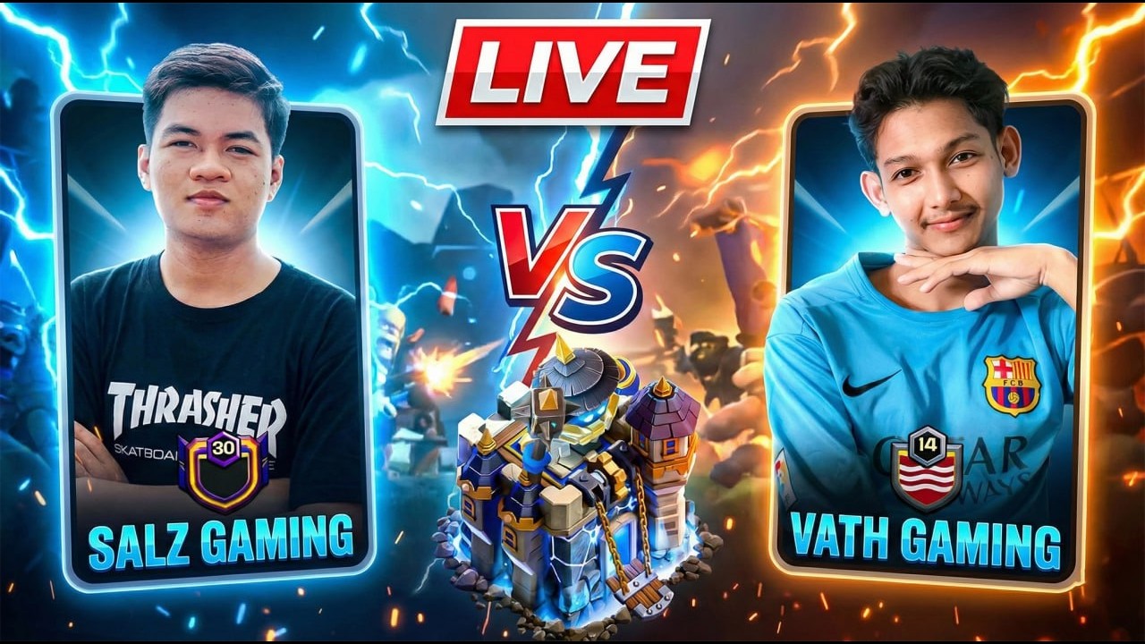 🔴LIVE: ប្រកួតSalz Gaming vs Vath Gaming l Clash of Clans