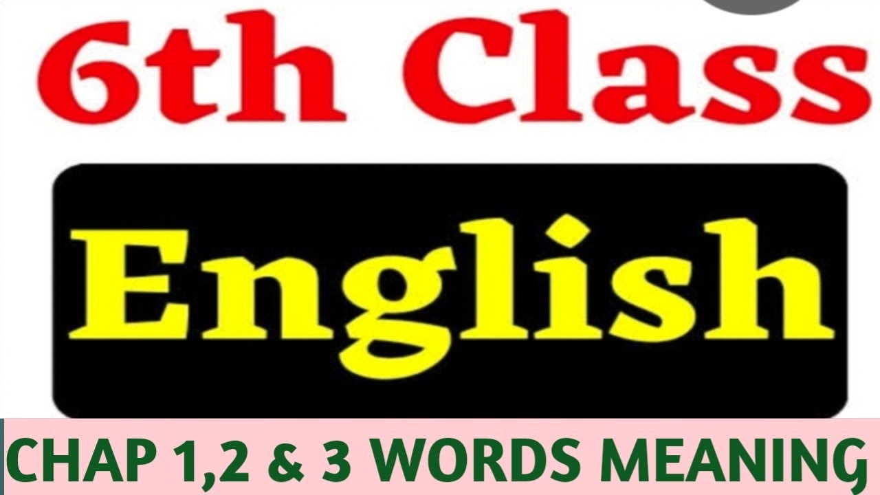 Class 6th PSEB Words - Meanings and Sentences  Chapter 1, 2 &  3 #learnenglish