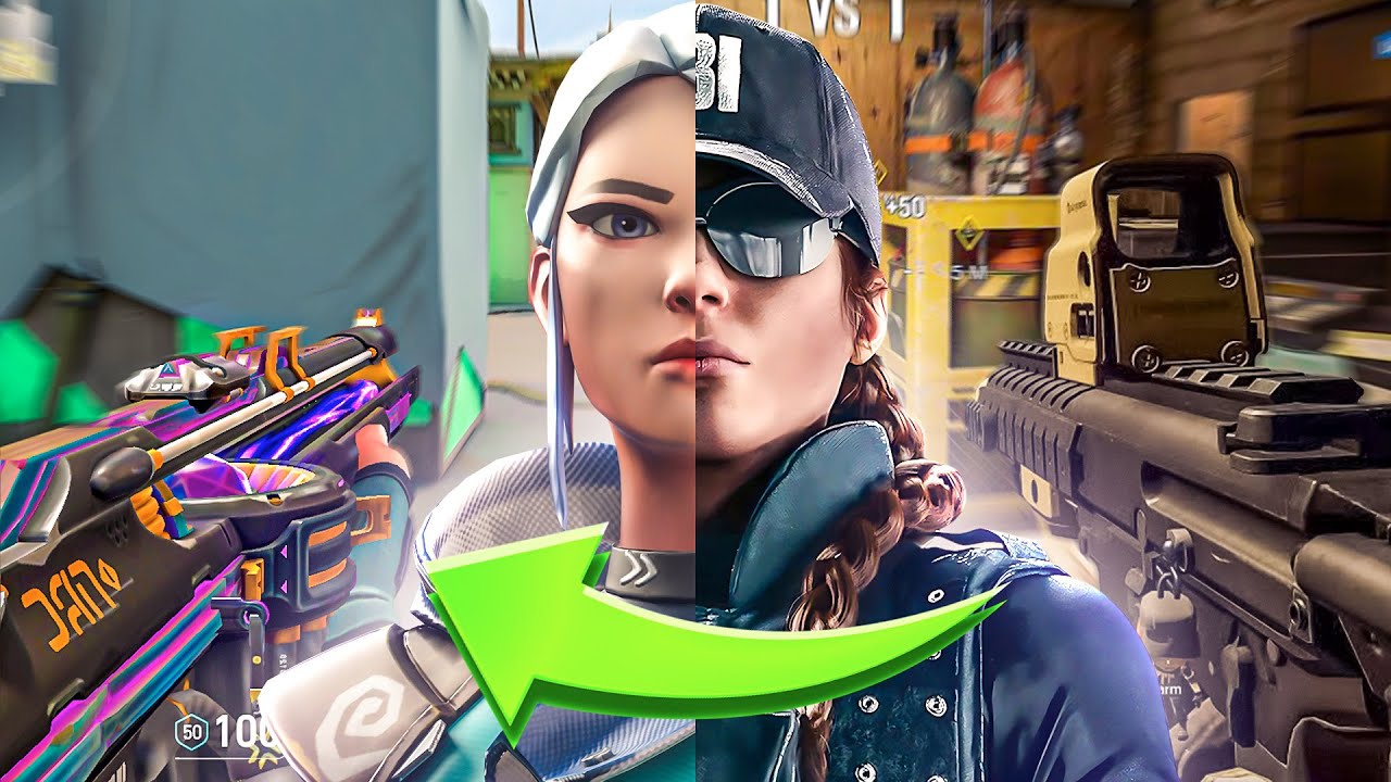 Aiming Like Rainbow Six Siege In VALORANT...?
