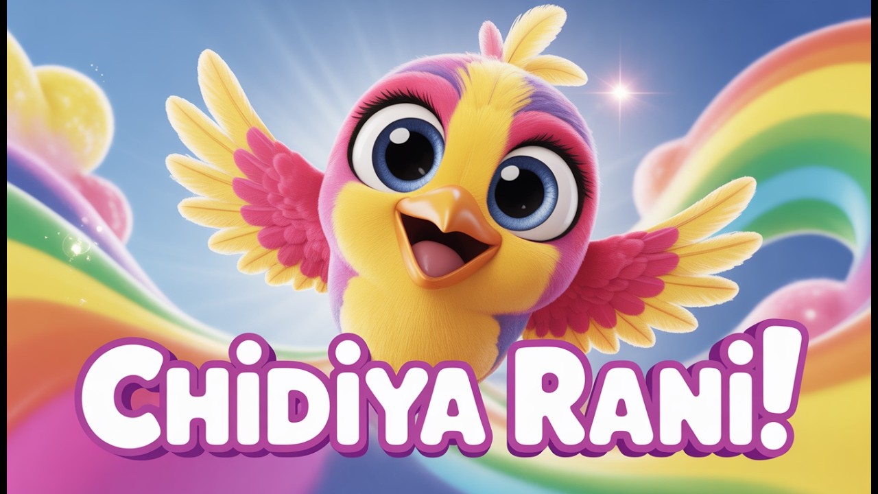 Chidiya Rani 🐦 | 3D Animated Urdu Nursery Rhyme for Toddlers | Cute Bird Kids Son@TheMagicBook-z3k