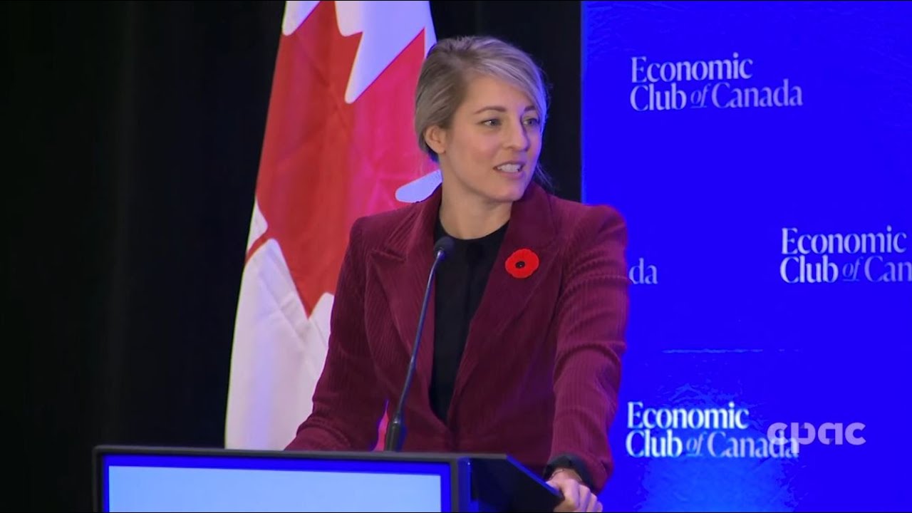 Foreign Affairs Minister Mélanie Joly delivers speech amid global conflicts – October 30, 2023