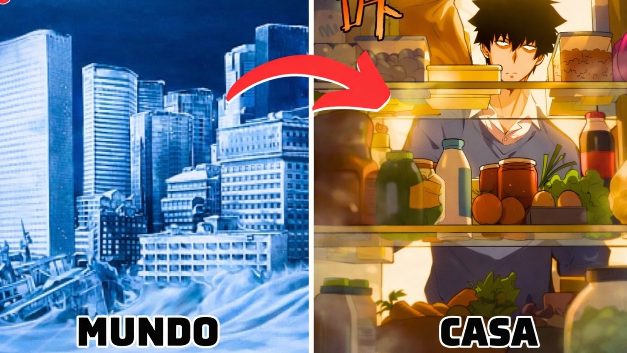 No apocalipse de gelo, ele constrói uma BASE IMBATÍVEL com comida infinita! ❄️🏰