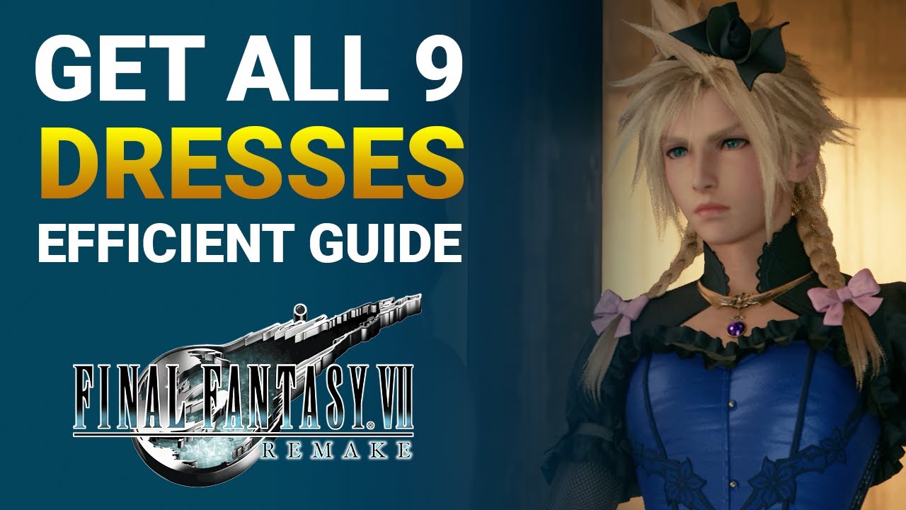 Final Fantasy 7 Remake: Dressed to the Nines Trophy. All 9 Bridal Outfits Efficiently and Easily
