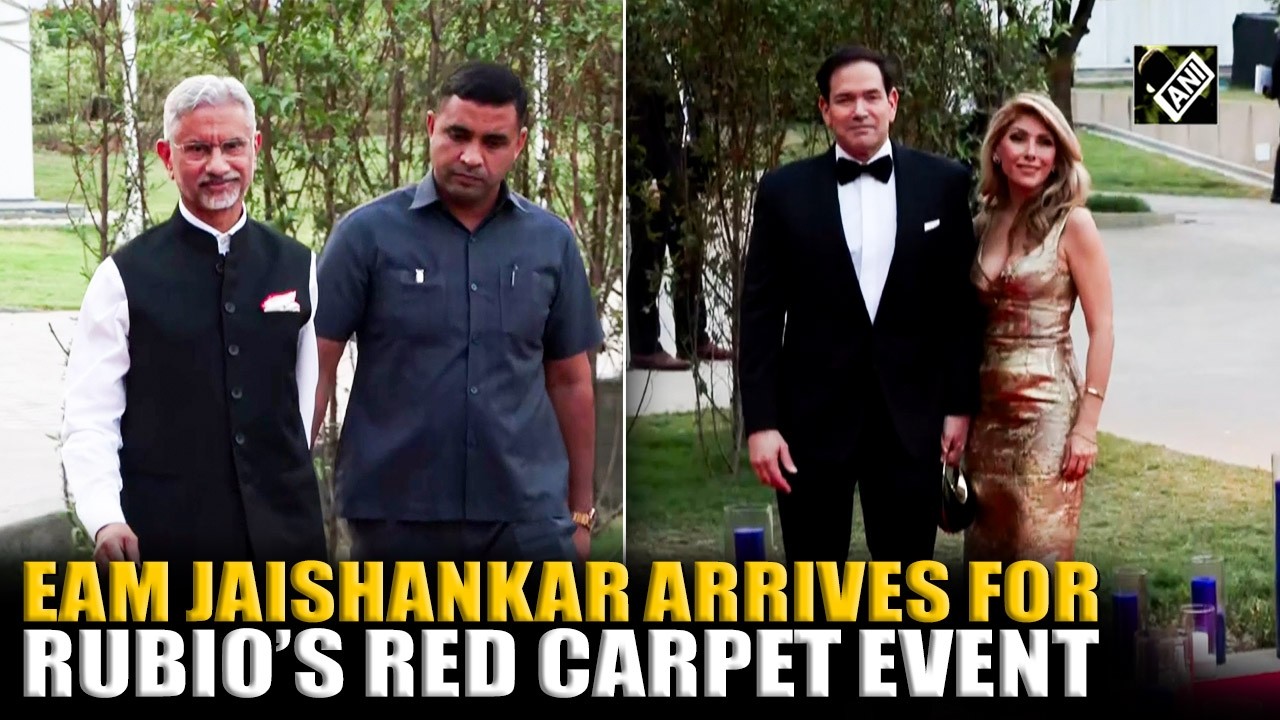 EAM Jaishankar, Vikram Misri arrive at U.S. Embassy in New Delhi for Roosevelt House Reception