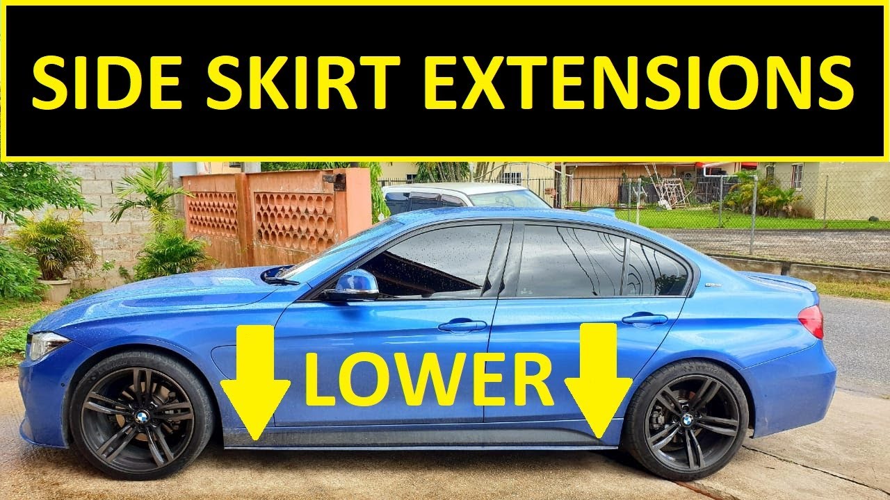 BMW M PERFORMANCE SIDE SKIRT EXENSTION INSTALL
