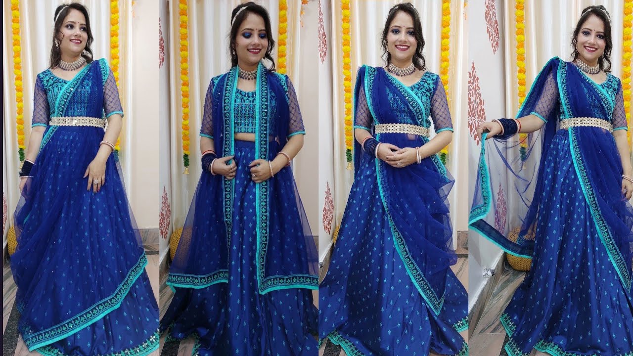 Dupatta Draping Styles | Easy Dupatta draping styles for Lehenga | by Pretty & Pink