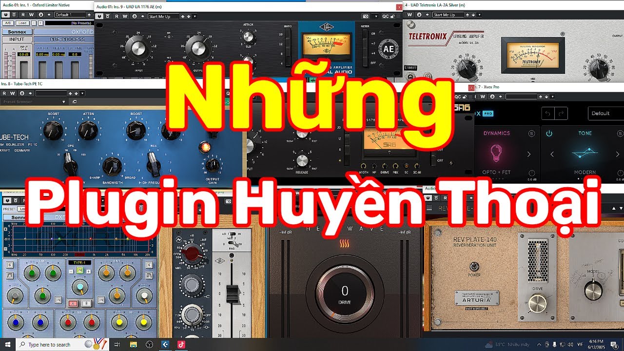 Những VST Plugin Huyền Thoại Được Sử Dụng Trong Project Thu Âm Hát Live