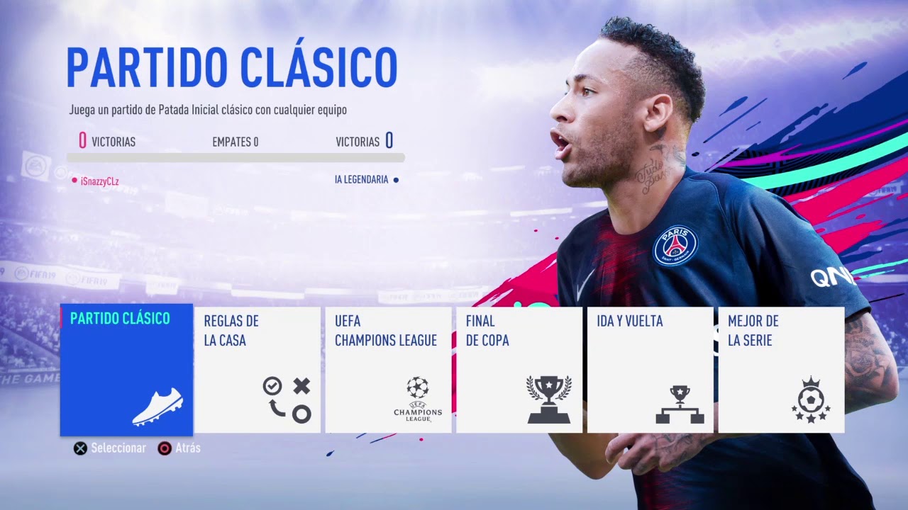 FIFA 19 | MOSTRANDO MENÚ, MODOS DE JUEGO, TORNEOS, CATÁLOGO Y MÁS!!