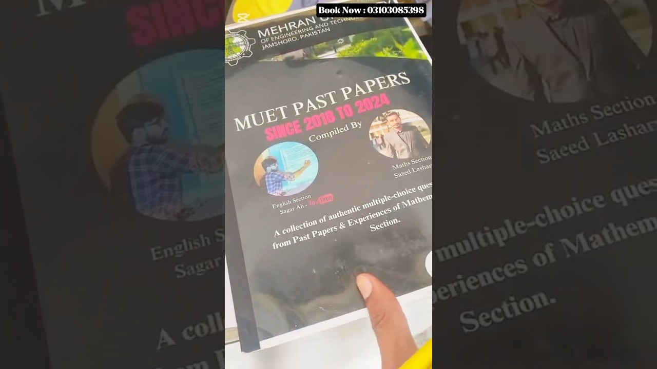 MUET Booklet Order from Hyderabad 