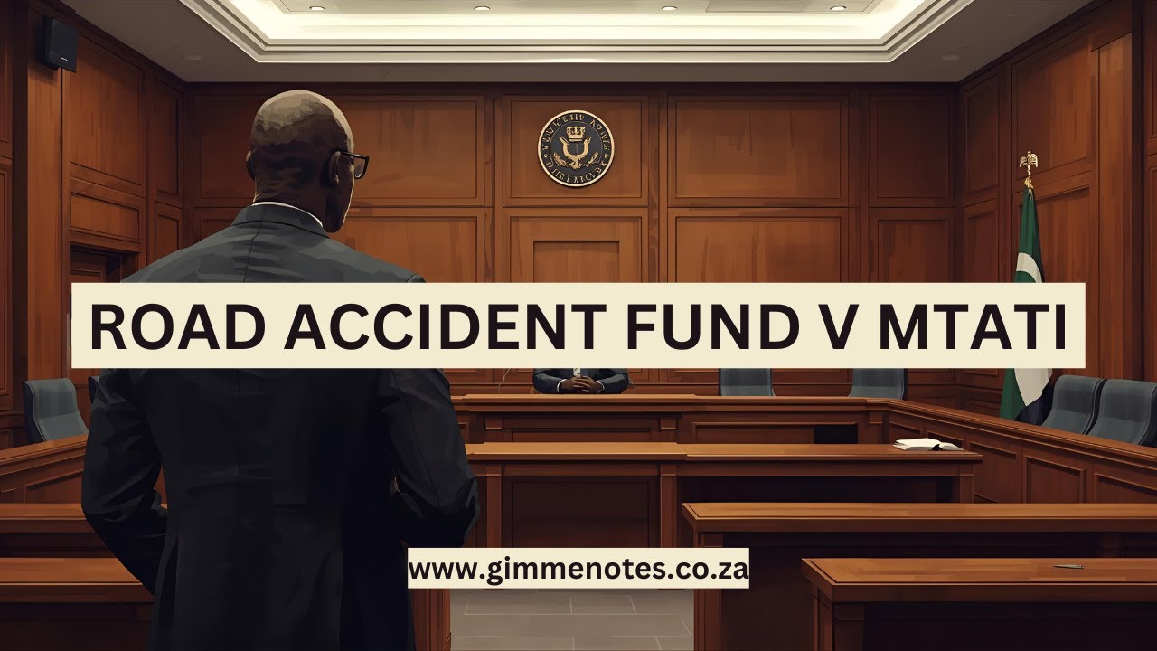Road Accident Fund v Mtati (SCA, 2005) &mdash; Prenatal Injury & Nasciturus Fiction