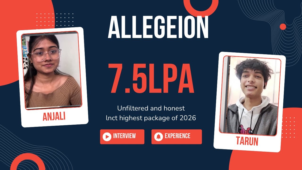 ALLEGeION interview experience || highest package of Lnct