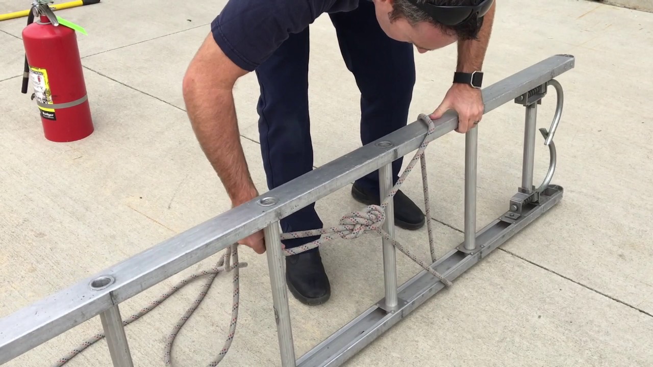 Hoisting a Straight Ladder