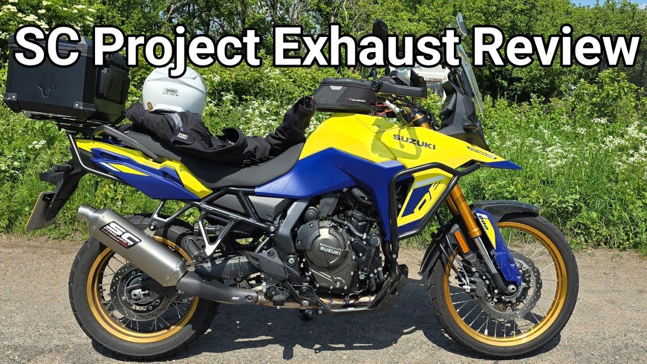 Обзор титанового выхлопа SC Project Rally Raid (Suzuki V-Strom 800 DE)
