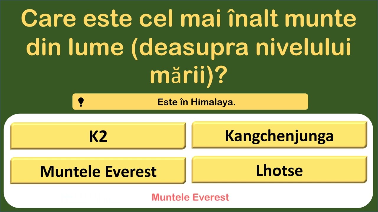 Ești as la cultura generală? 🧠 [18 Întrebări de Foc] Testează-ți mintea chiar acum!