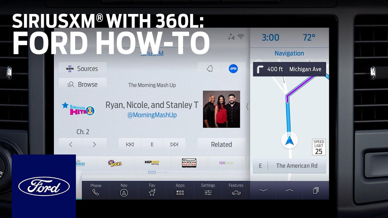 SiriusXM® with 360L | Ford How-to | Ford