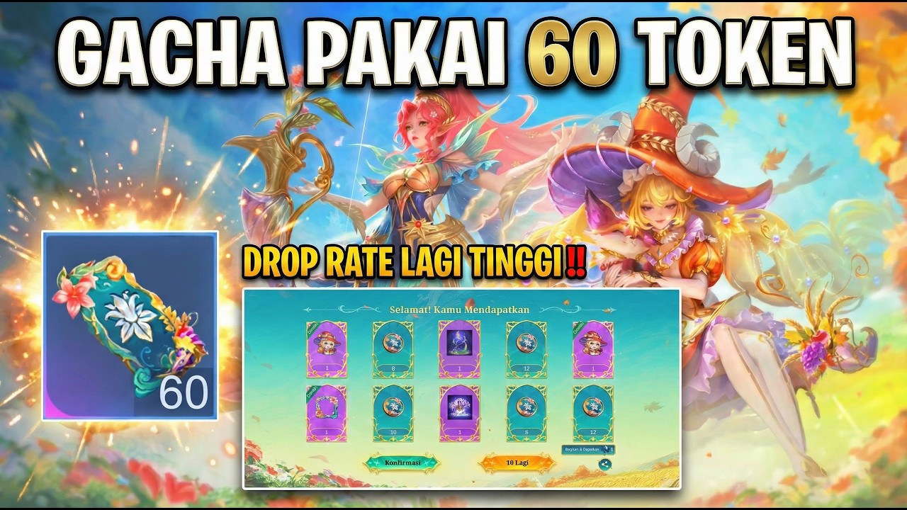 GACHA PAKAI 60 TOKEN ETERNAL SEASON, 1 RONDE BISA DAPAT EFEK RECALL! - MOBILE LEGENDS
