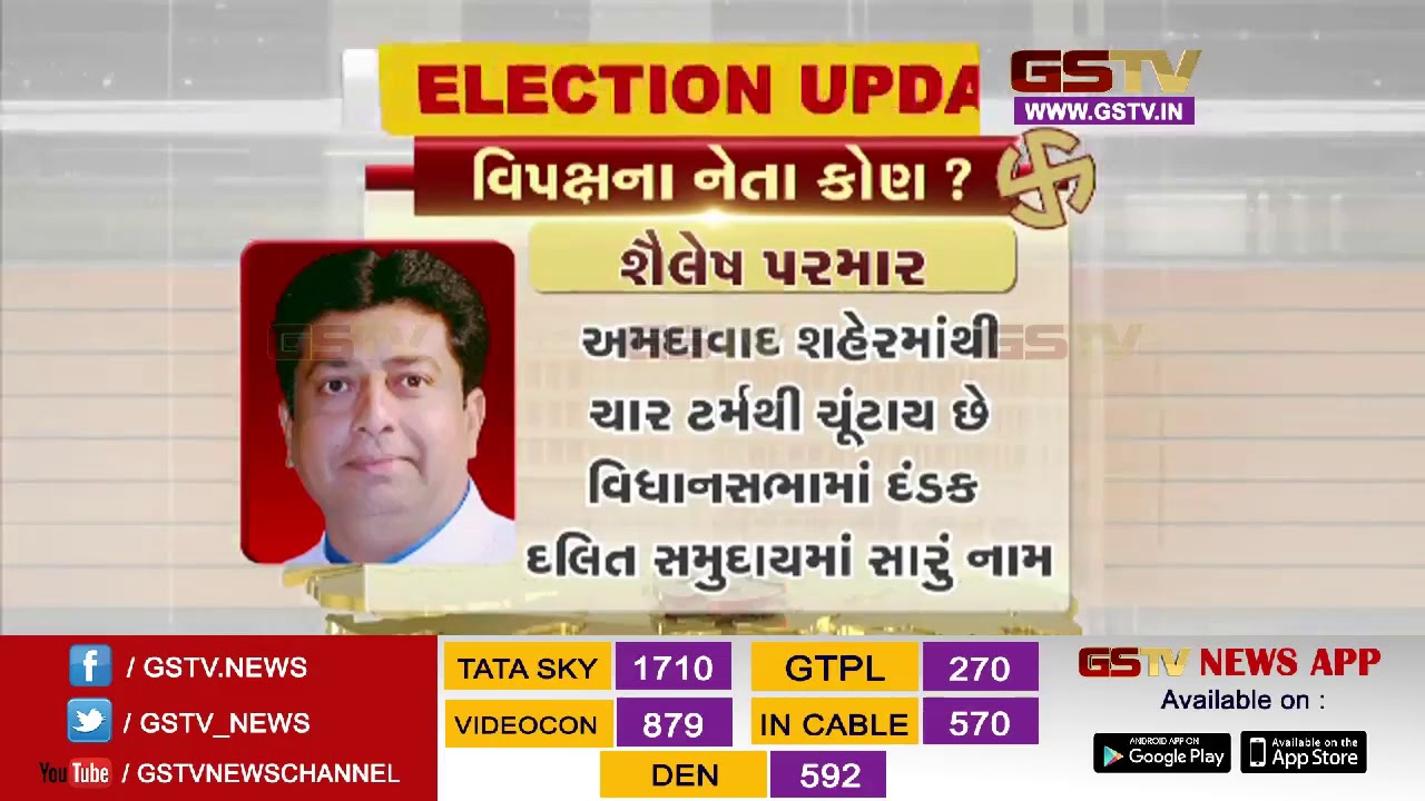 Who will be face of opposition party leader in Gujarat ?
