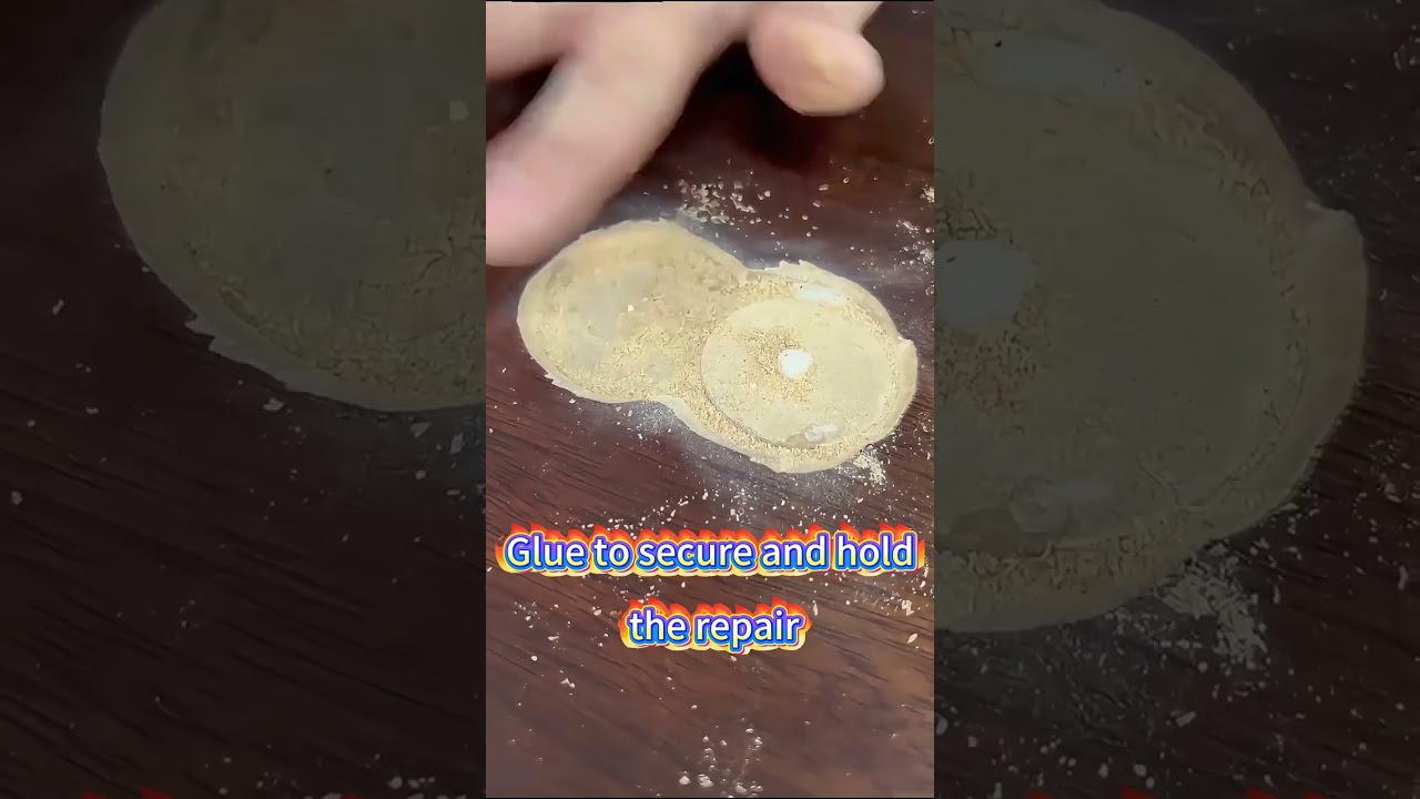 Broken Dark Tabletop Restored &mdash; Natural Grain & Gloss