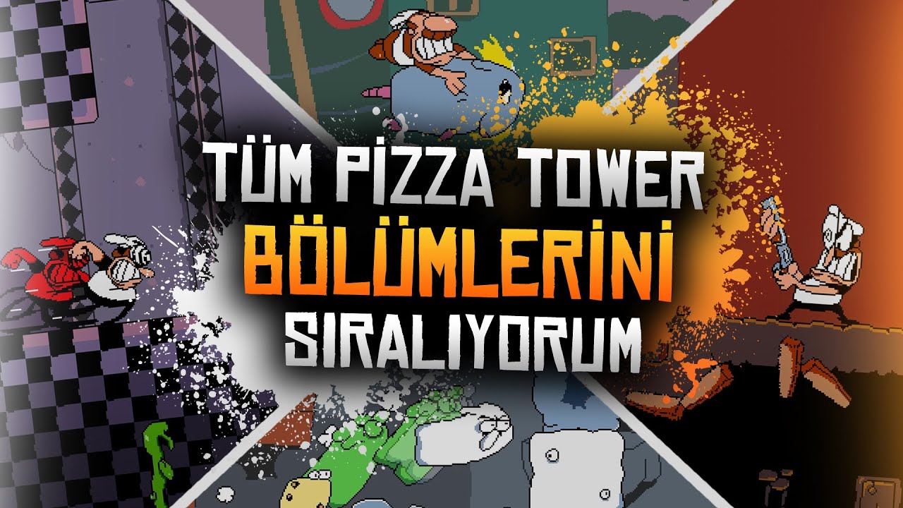 Bütün PİZZA TOWER Bölümlerini Sıralıyorum! (Sevmediğimden Sevdiğime Doğru)