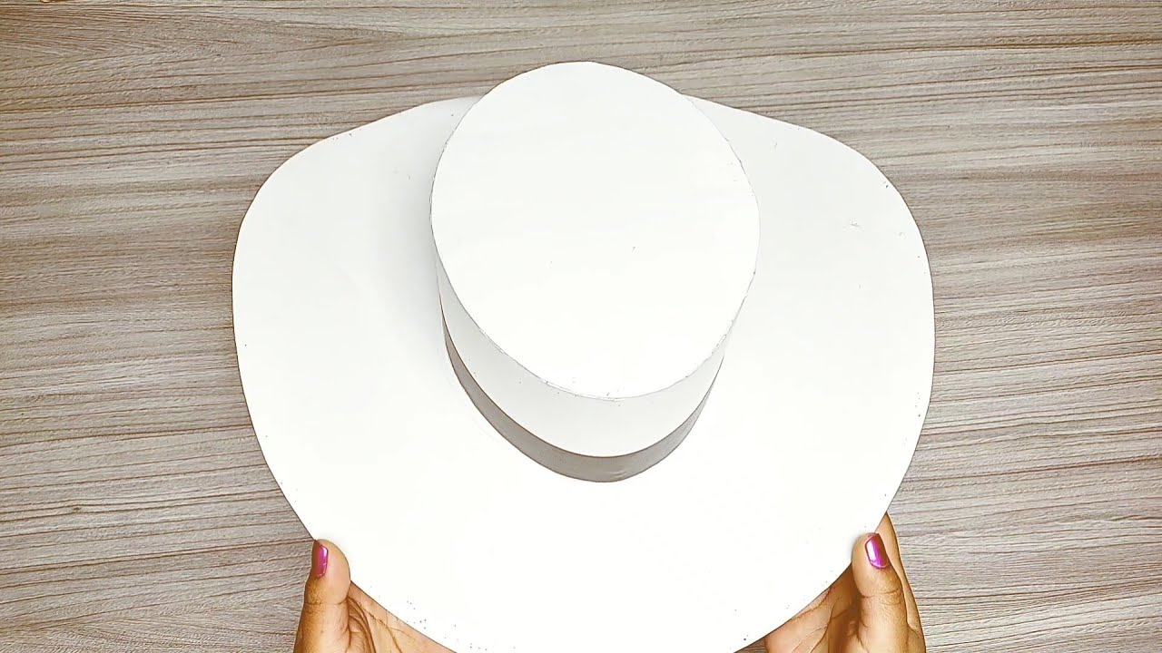 Como hacer sombrero de Cartón cartulina Fácil DIY Papel
