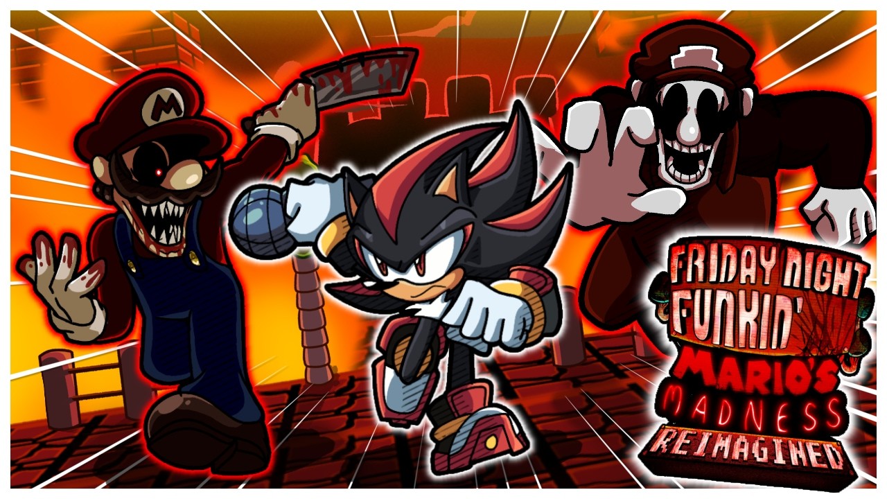 Shadow vs MARIO MADNESS REIMAGINED!! | Friday Night Funkin'