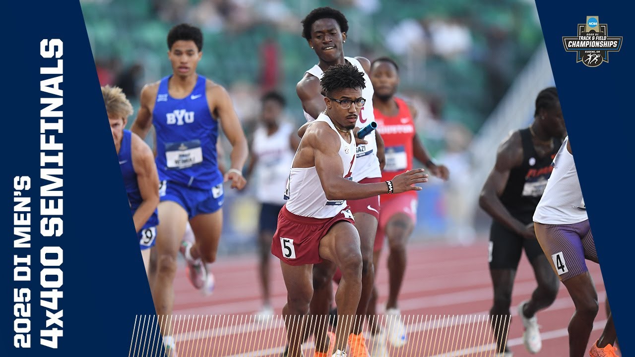 Every 4x400m relay semifinal from 2025 NCAA outdoor track and field championships