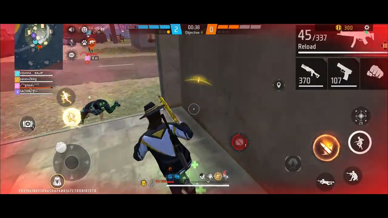 Free fire Max and frag pro shooting gameplay