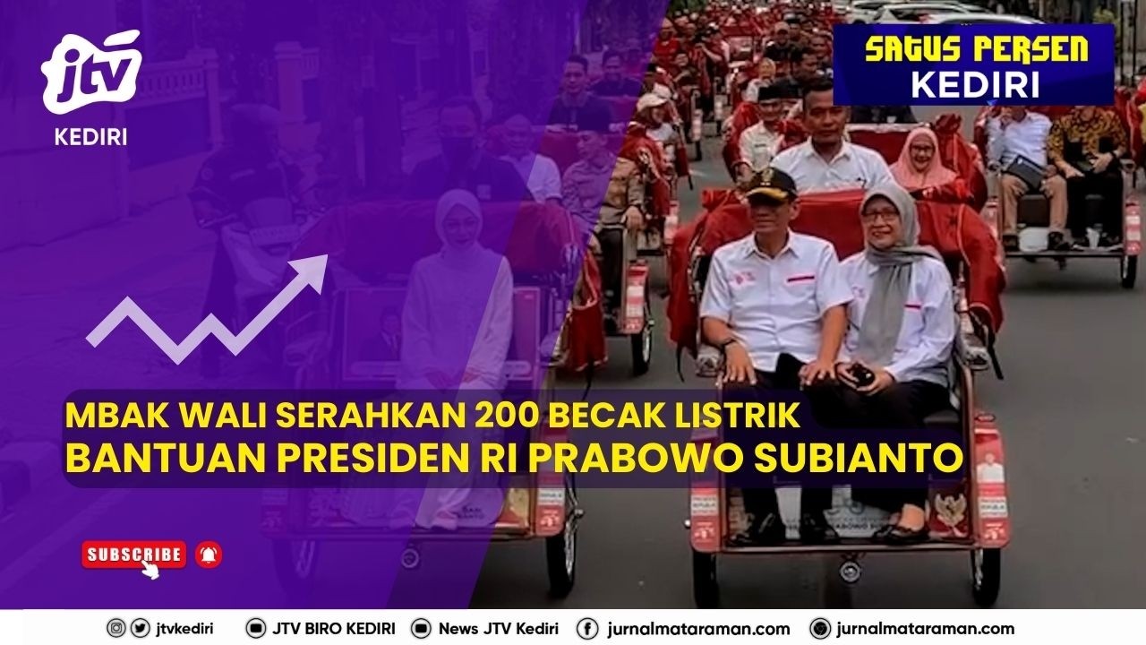 Mbak Wali Serahkan 200 Becak Listrik Bantuan Presiden Ri Prabowo Subianto