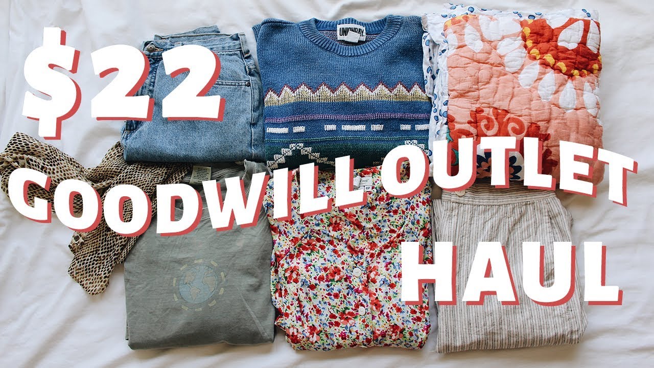 I GOT 17 THINGS FOR $22 | Goodwill Outlet Try-On Thrift Haul | Megan McSherry