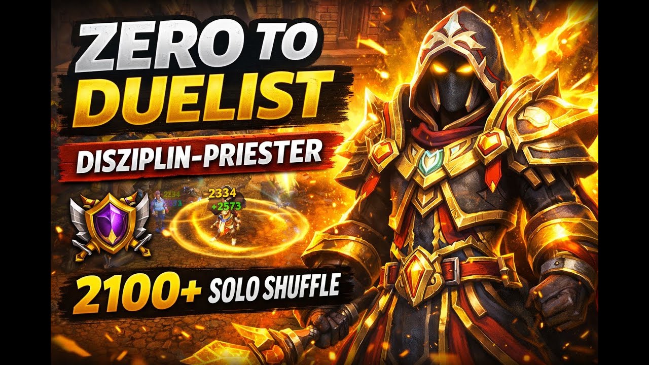 Intense Healer-Pressure Lobbys – Disziplin-Priester Solo Shuffle 2100+ | Folge 8 (WoW PvP)