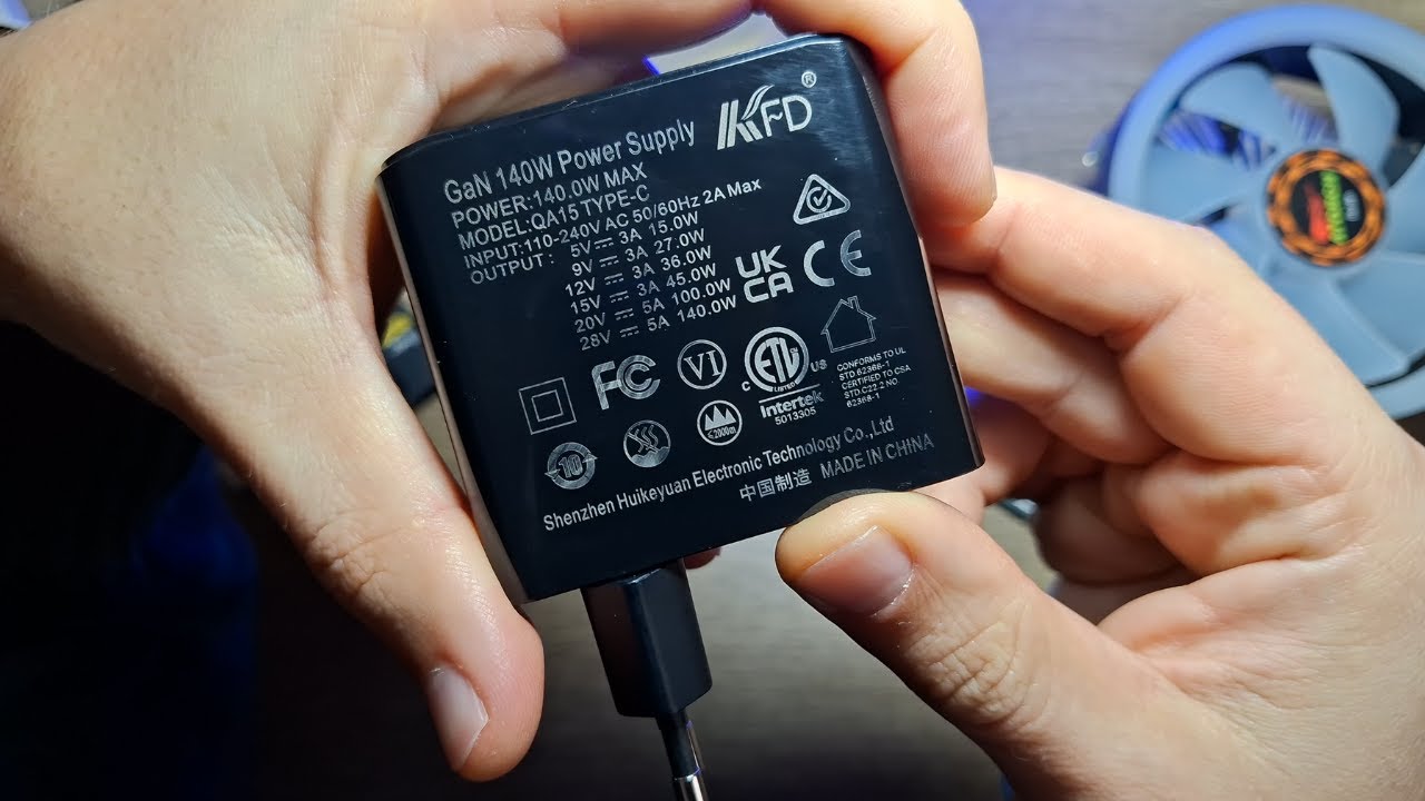 KFD PD3.1 140W GaN Charger - мощный адаптер питания, зарядное устройство 28V 5A!