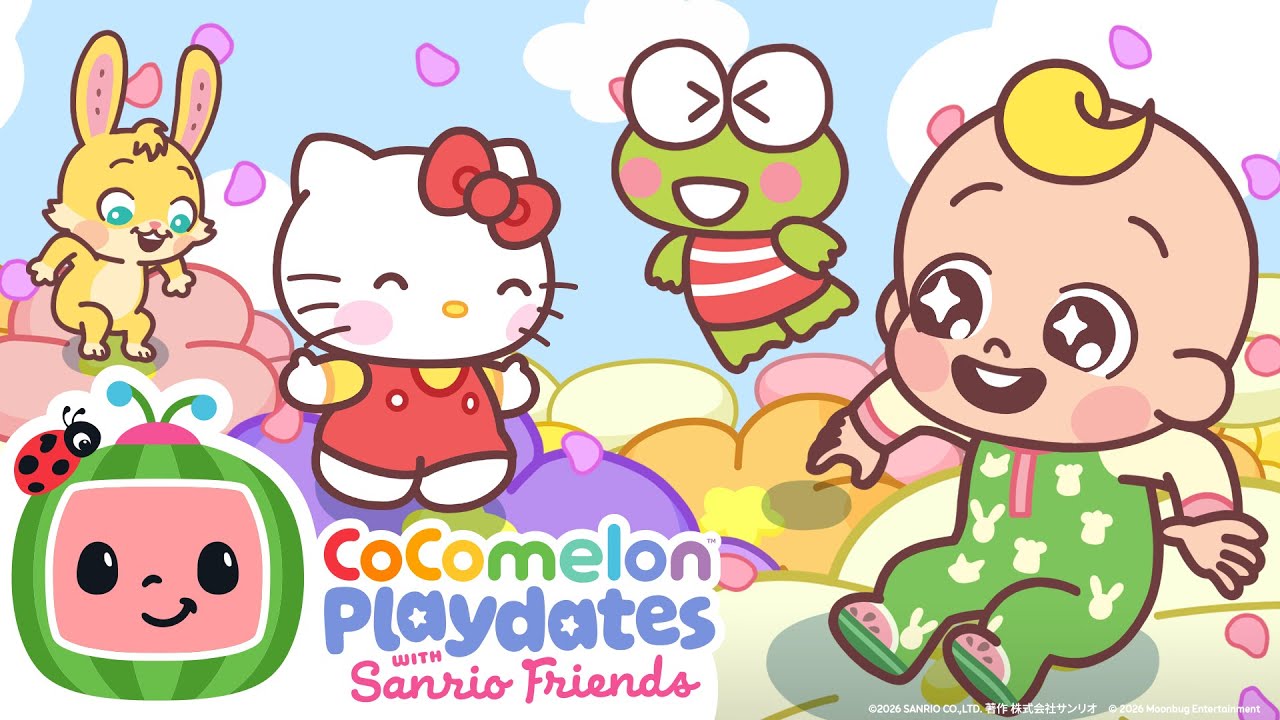 Spring Has Come 🌸 JJ & Hello Kitty's Fantastic Flowers! 💐 | CoComelon Playdates