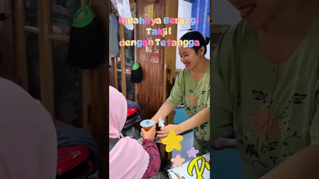 Berbagi takjil dg tetangga dan buka puasa bersama