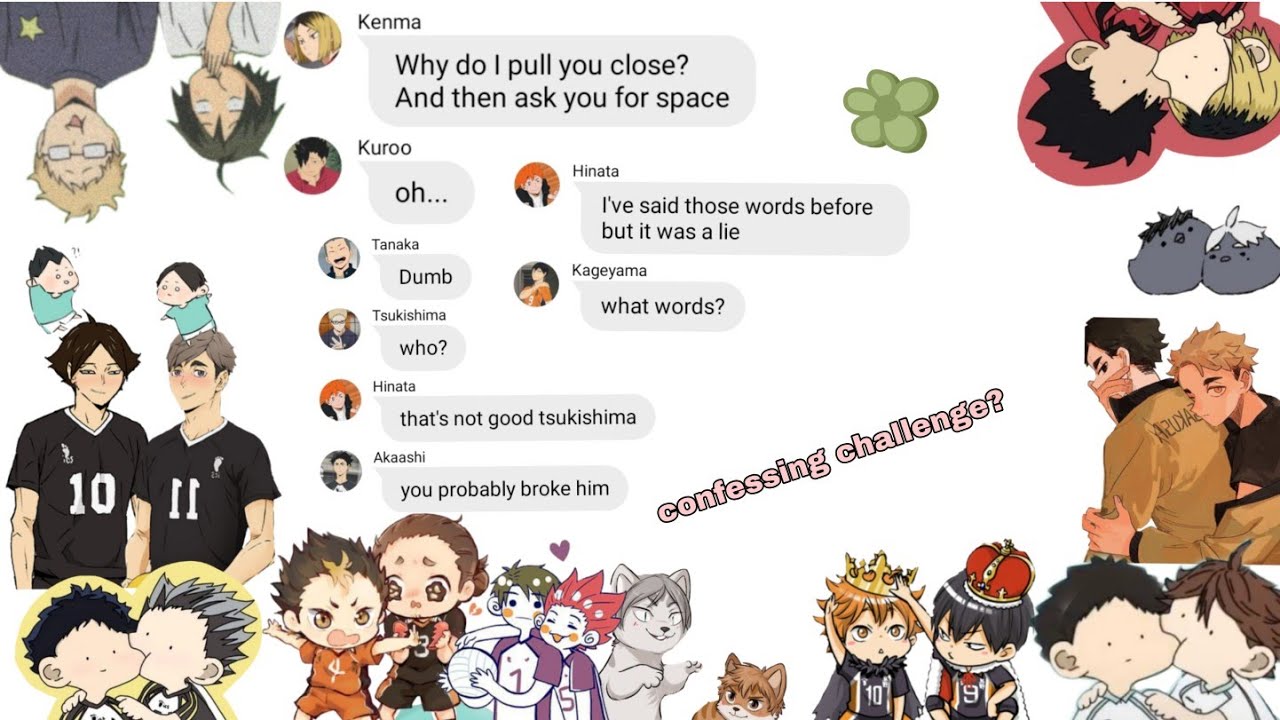 Haikyuu texts | Bottoms confession lyric prank | 8 letters by Why don't We