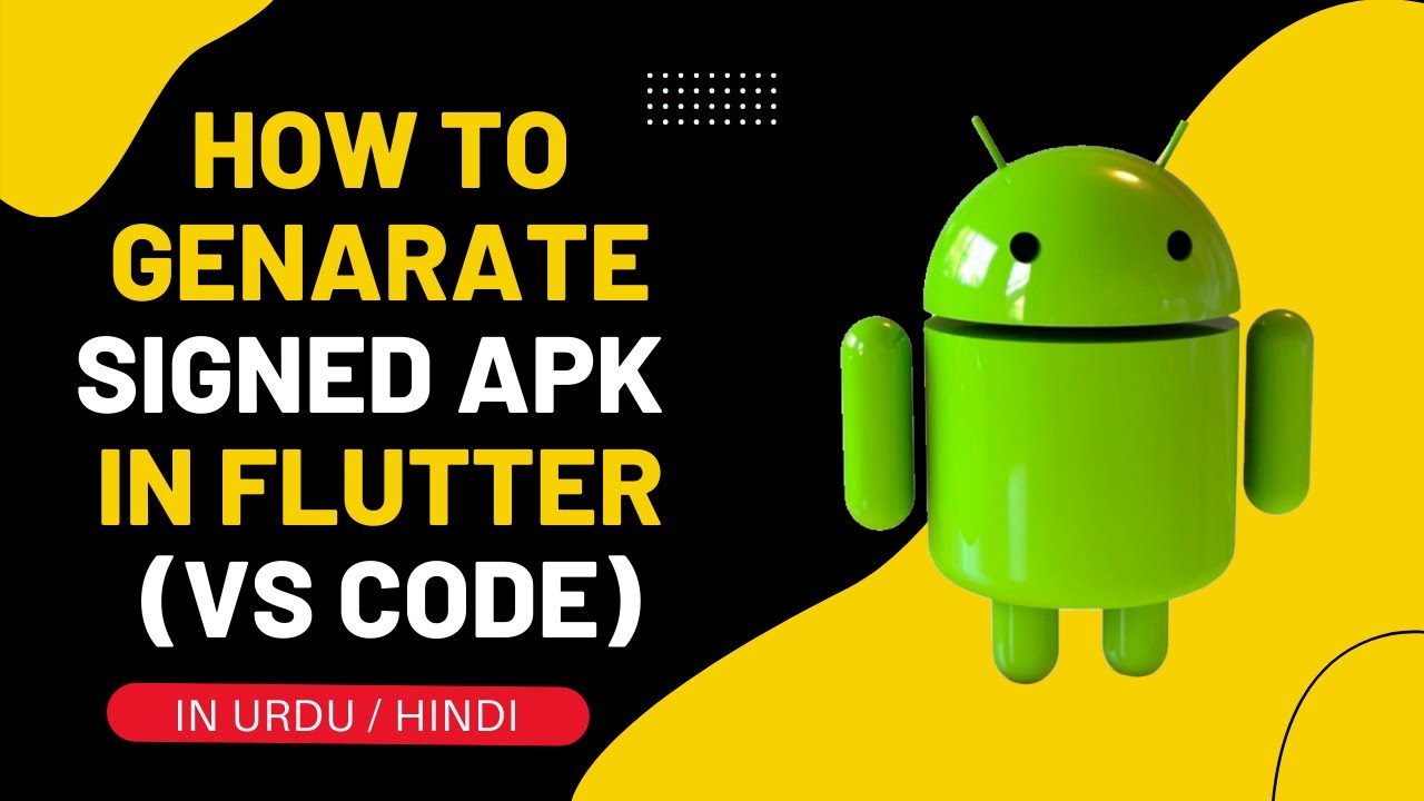 How to generate signed apk in flutter using vs code 2022 tips and tricks | Hindi/Urdu