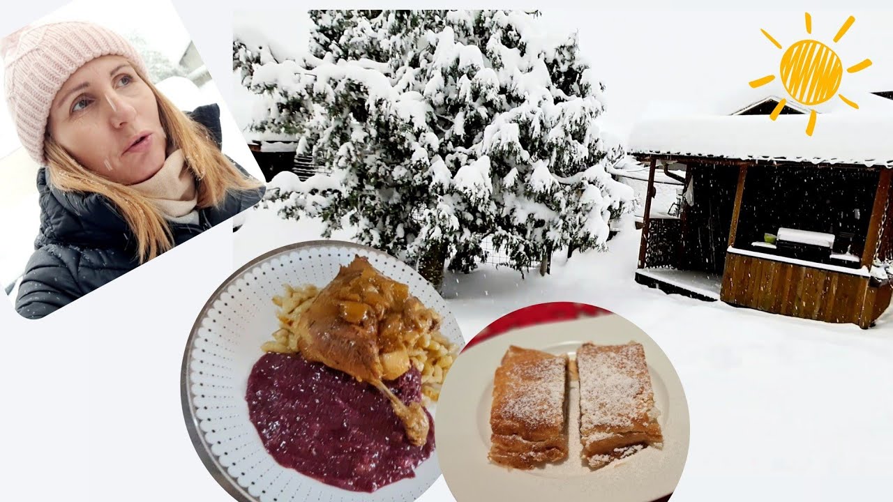 Zasypal nás sníh🙉 Marod je doma, teď vařím já 👩‍🍳