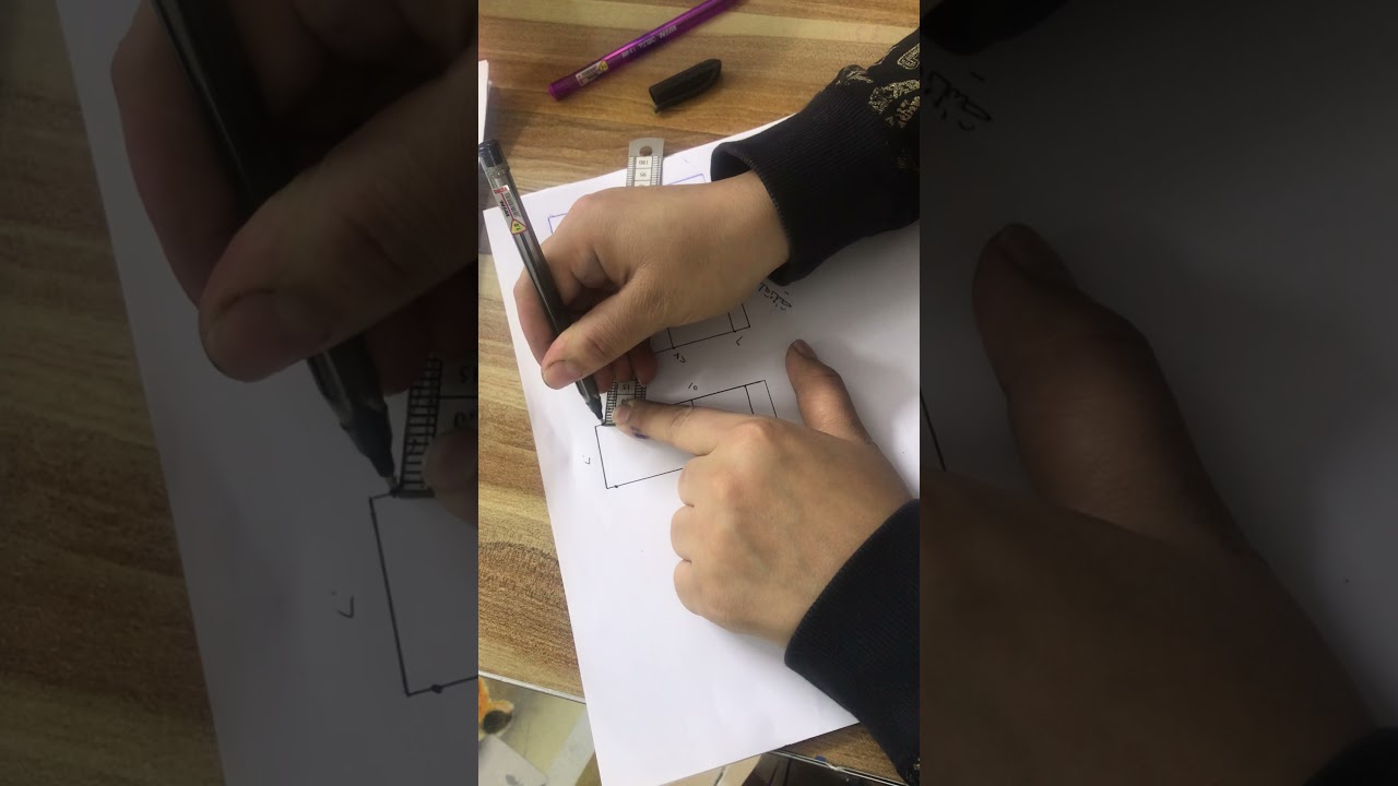 رسم اليلك الرجالي (قالب الخلف ) بصورة مبسطة فنون تطبيقية للسادس مهني