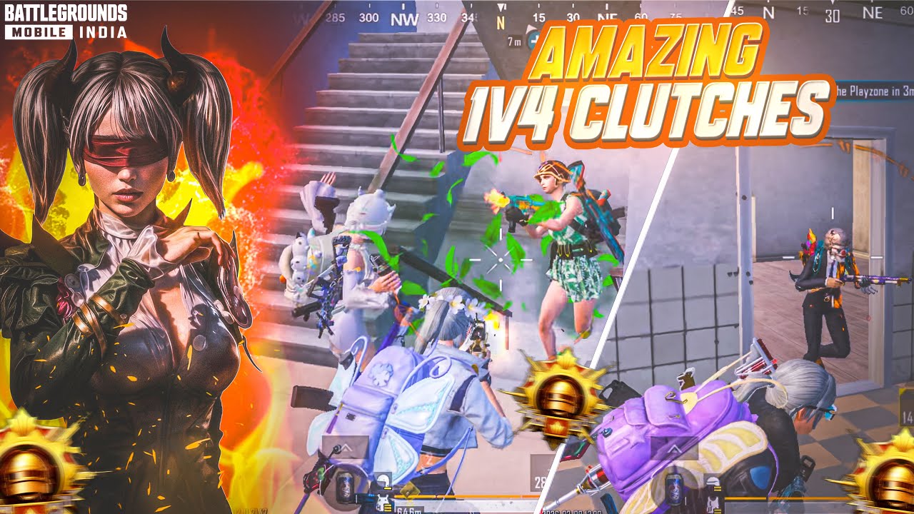 AGGRESSIVE 1v4 CLUTCHES BGMI GAMEPLAY 🔥| FREAK OP |