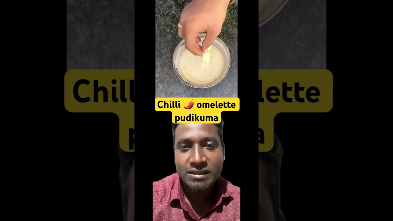 Chilli 🌶️ omelette pudikuma 
