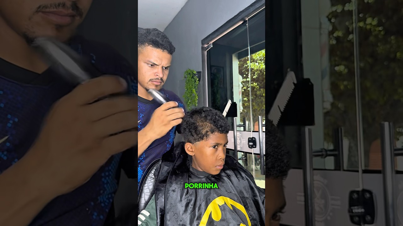 CORTE DO JACA EM CABELO CRESPO 📏🔥 #barbeariabrasil #cabelo #barber #barbeiro #corte