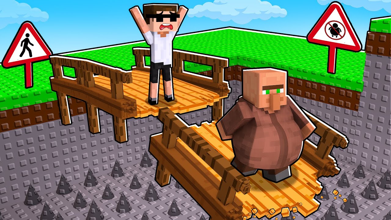 ROBLOX FAT AND SKINNY OBBY WITH VILLAGER!