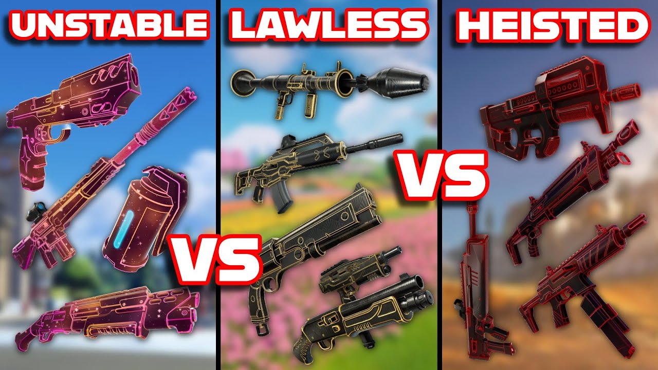 UNSTABLE vs LAWLESS vs HEISTED: Which Fortnite Exotics Are Better?