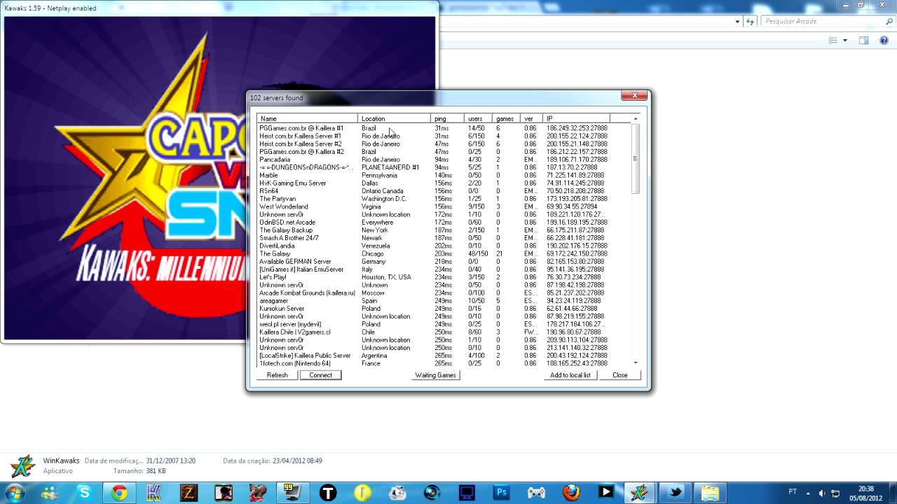 Tutorial - Jogando ARCADE on-line via KAILLERA!