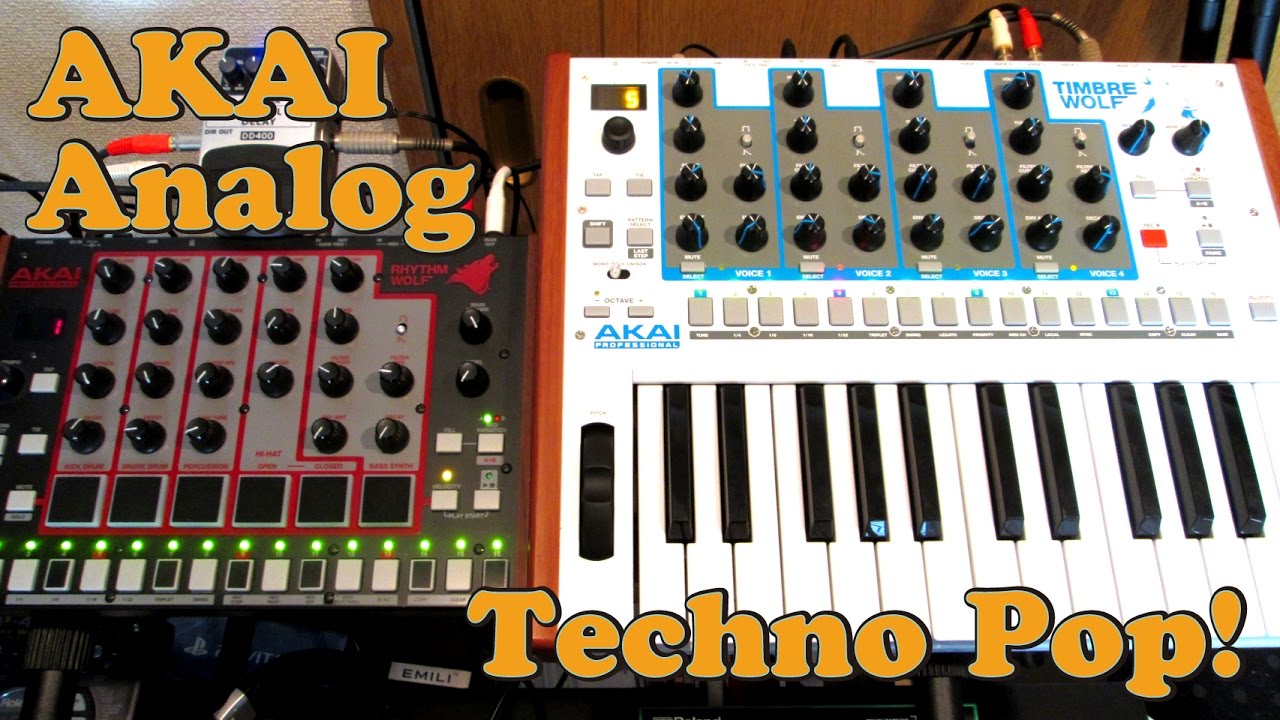 Techno pop!! AKAI Timbre wolfでマルチティンバー！