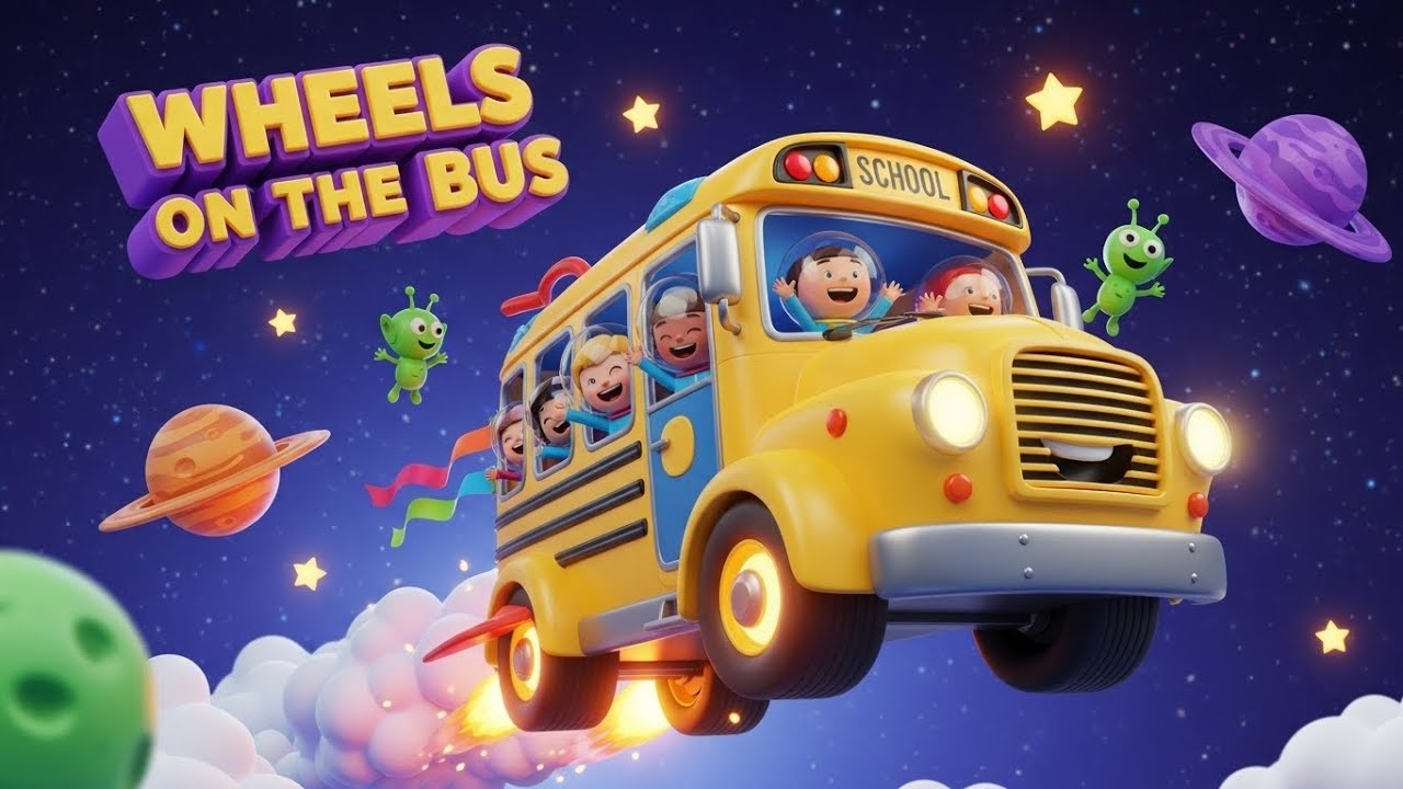 Wheels on the Bus 🚌🎵✨ | Classic Nursery Rhyme for Kids & Toddlers 🌈👶