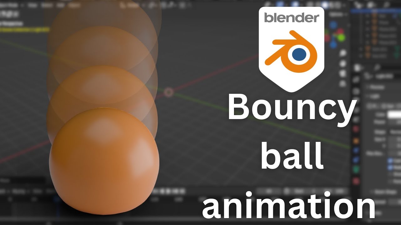 Quick blender Tutorial | how to make a bouncy ball animation in blender