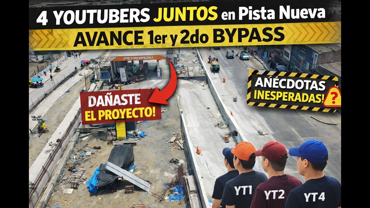 😱4 YOUTUBERS se encuentran en PISTA NUEVA 🚧 | 1er y 2do BYPASS